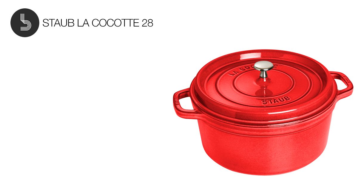 Caçarola esmaltada em ferro fundido La Cocotte Staub 28 cm, 6,7L